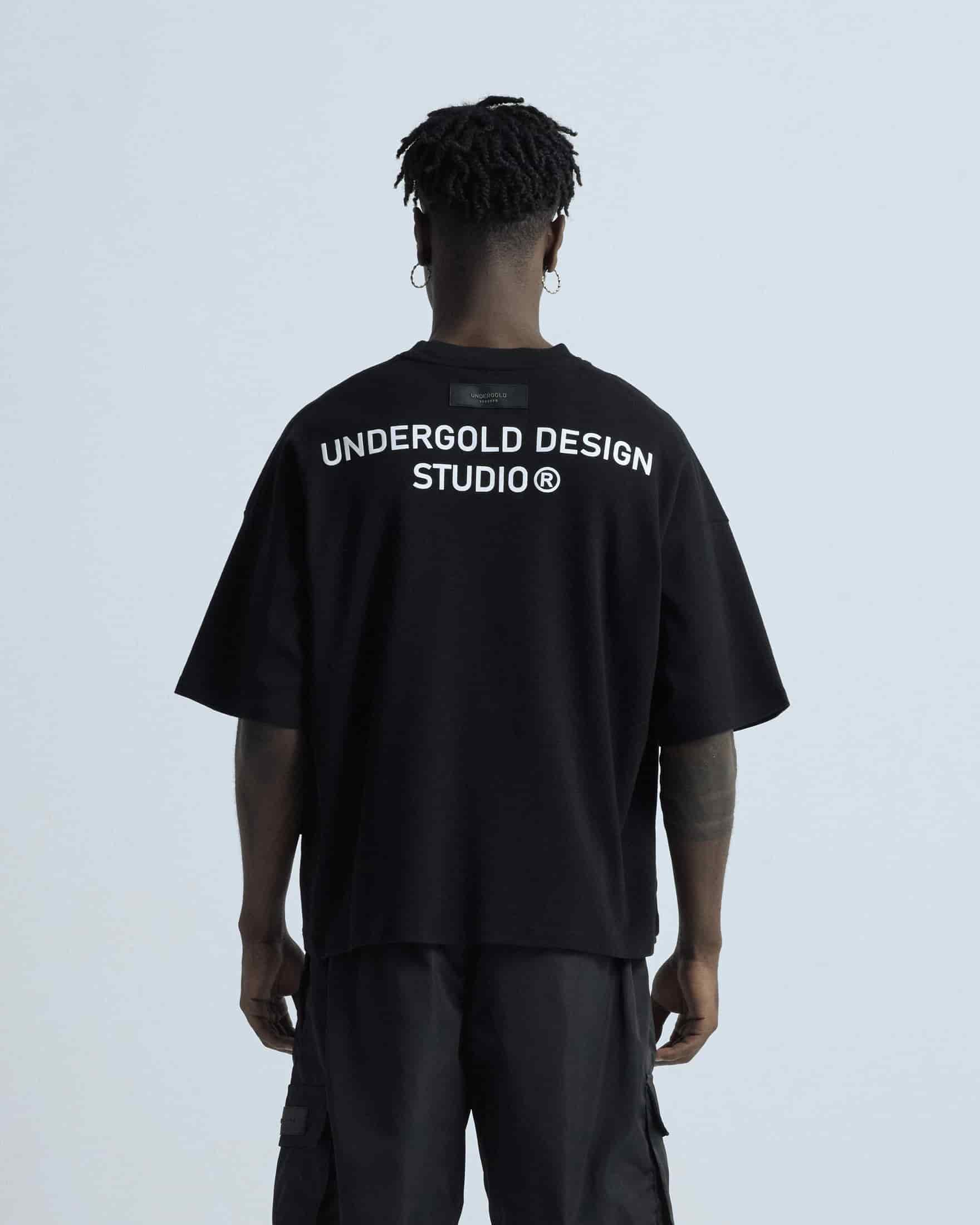 Basics Undergold Design Studio Boxy T-shirt Black - miniatura 5