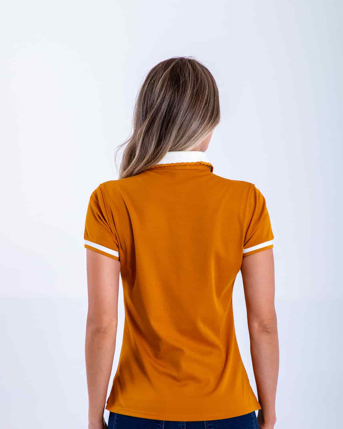 Polo ocre para mujer - miniatura 3