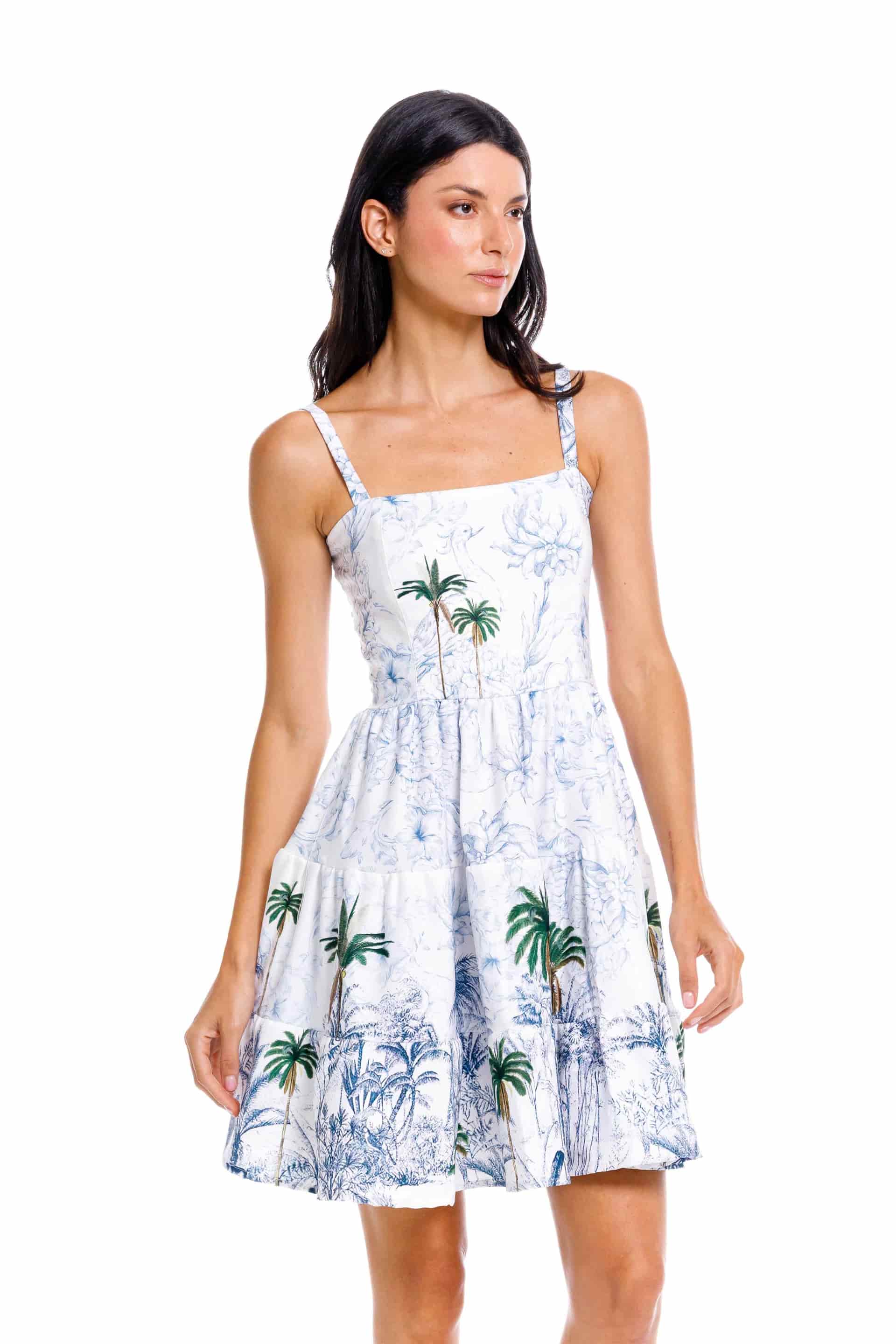 Vestido Corto Jardinero Selva - miniatura 3