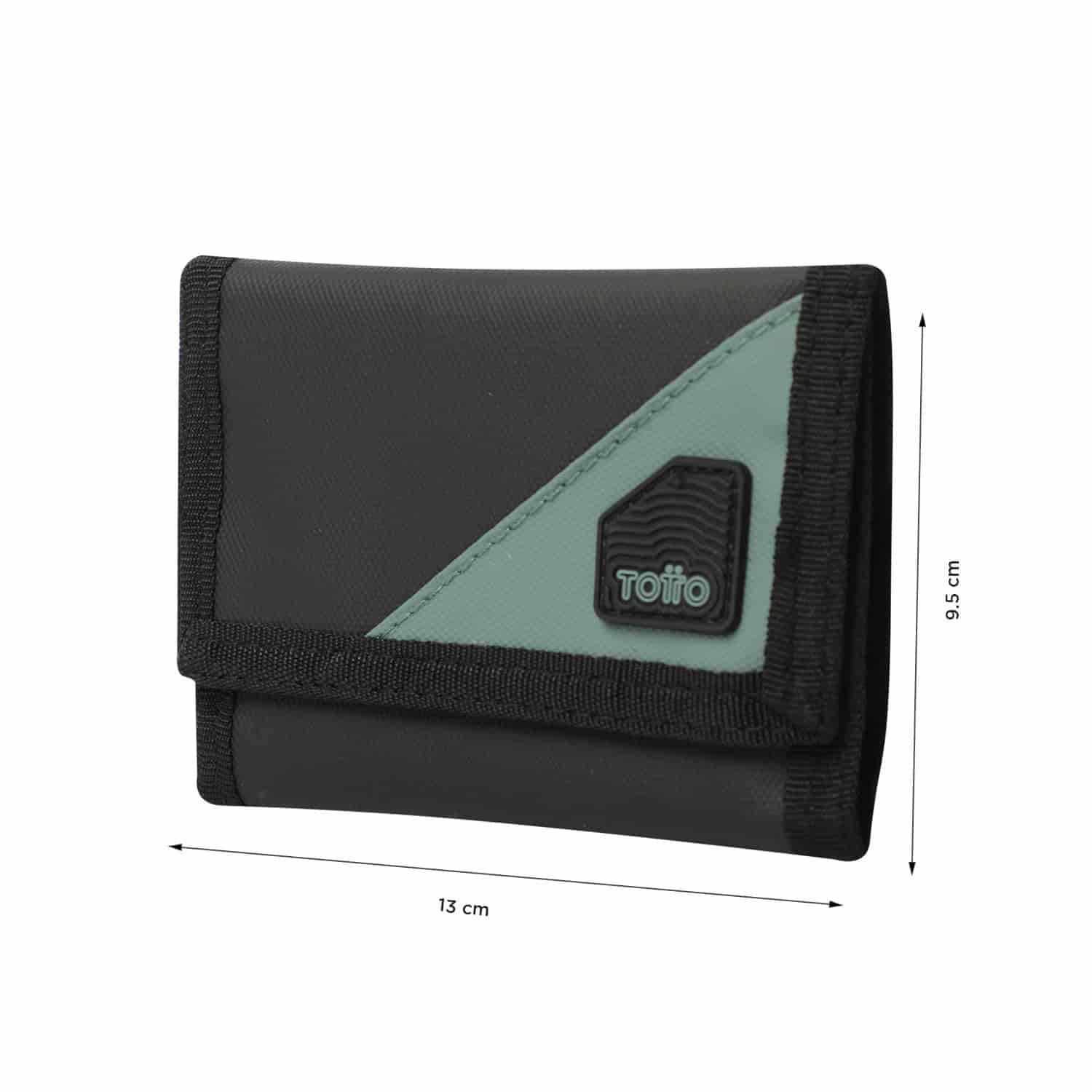 Billetera Contrast Can con RFID Blocker Negra/Verde - miniatura 2