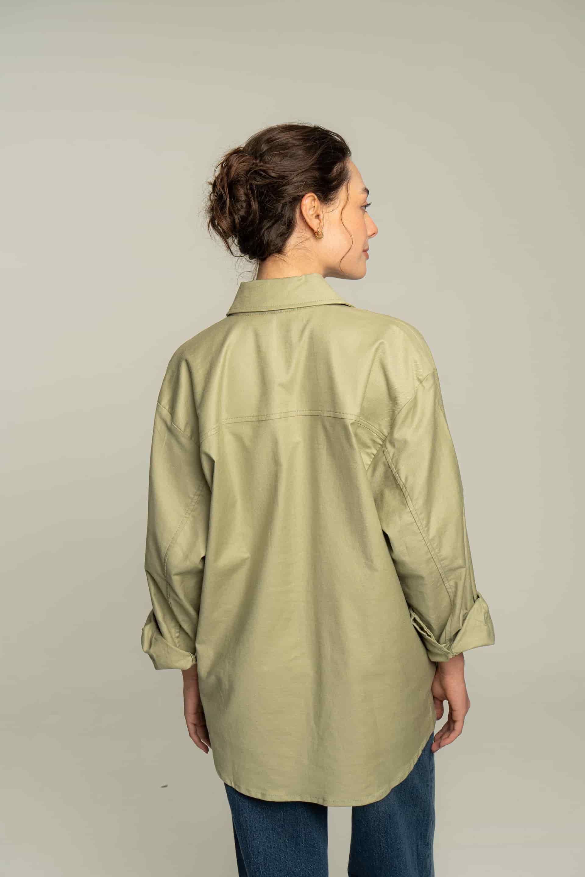 Camisa flor verde - miniatura 6