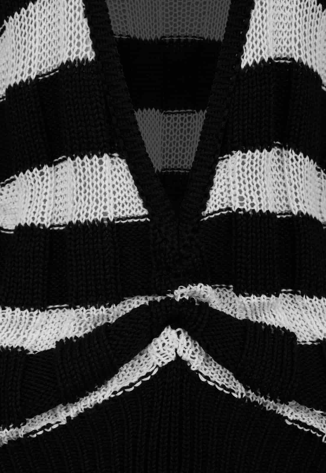 TWO-TONE KNITTED SWEATER - miniatura 7