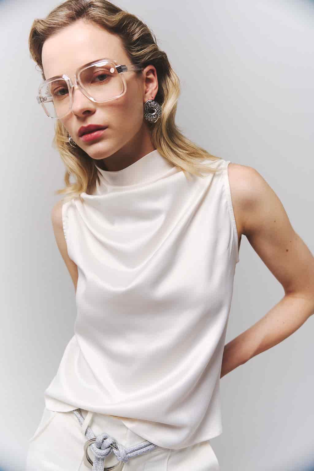Blusa Giannina marfil - miniatura 1