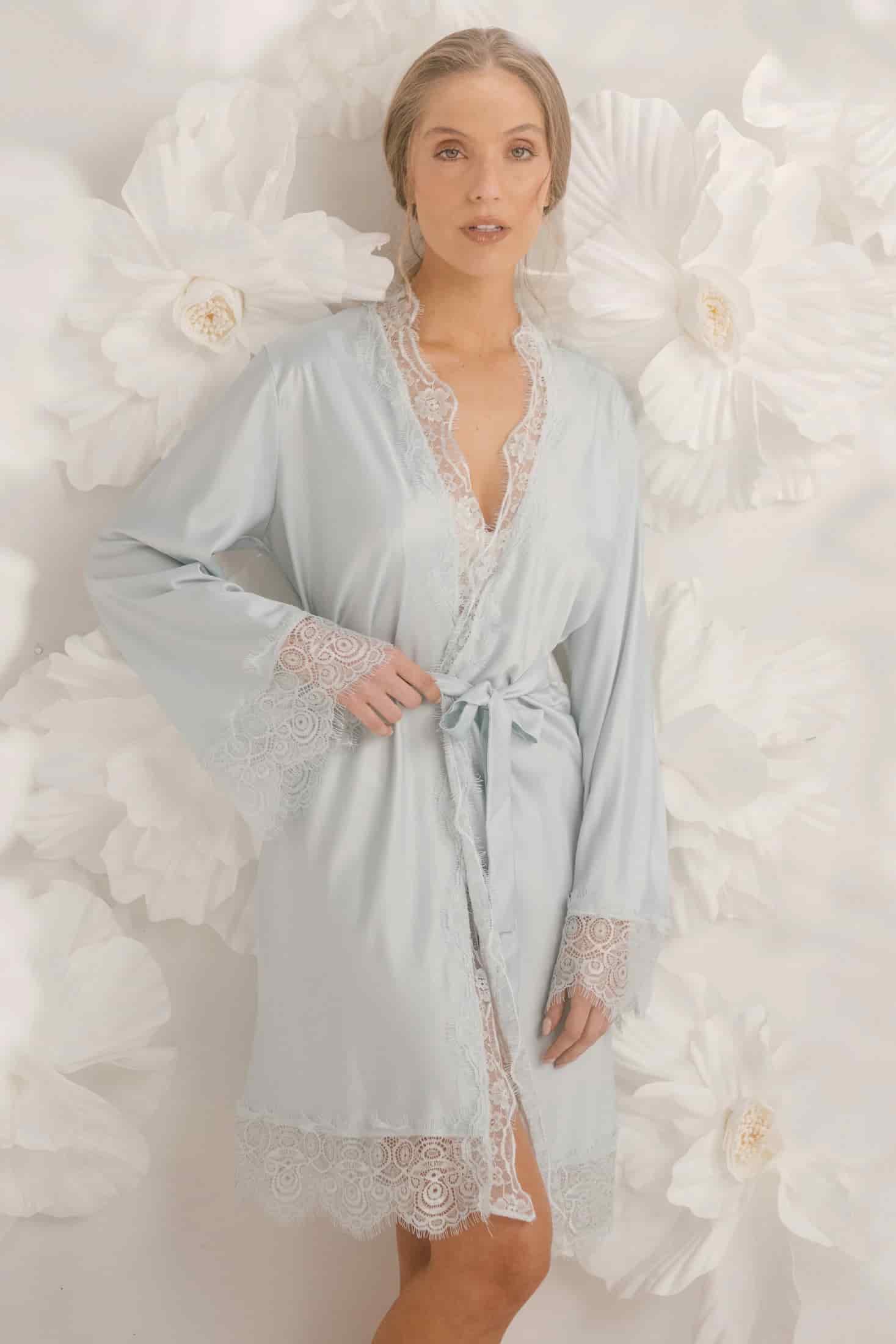 KIMONO NOVIAS ELLIPSE AURA AZUL AZUL CLARO - miniatura 3