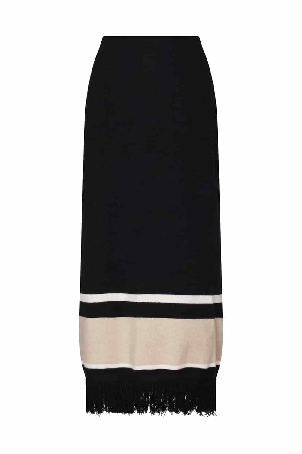 Falda vesta ivory negro - miniatura 2