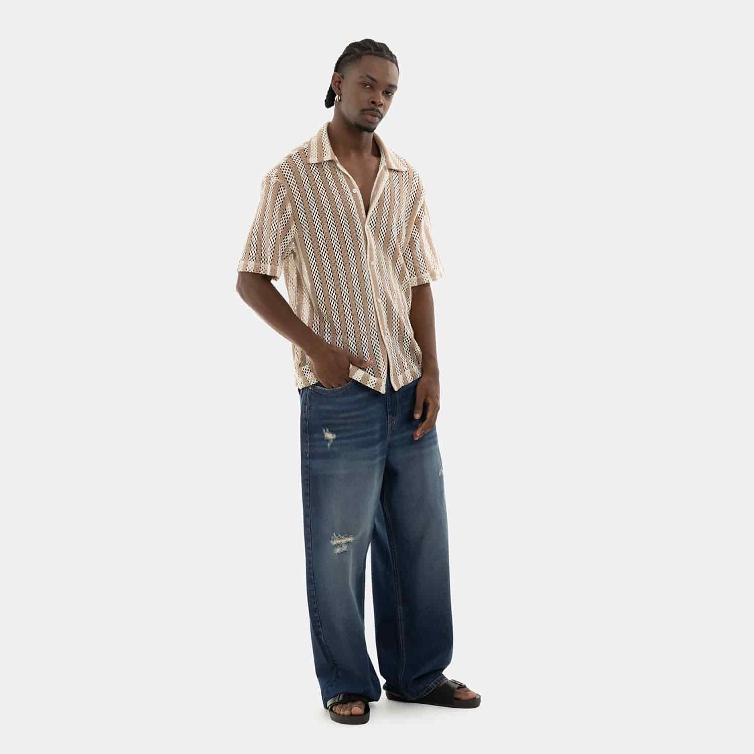 Oversized Flow Denim Deep Blue - miniatura 2
