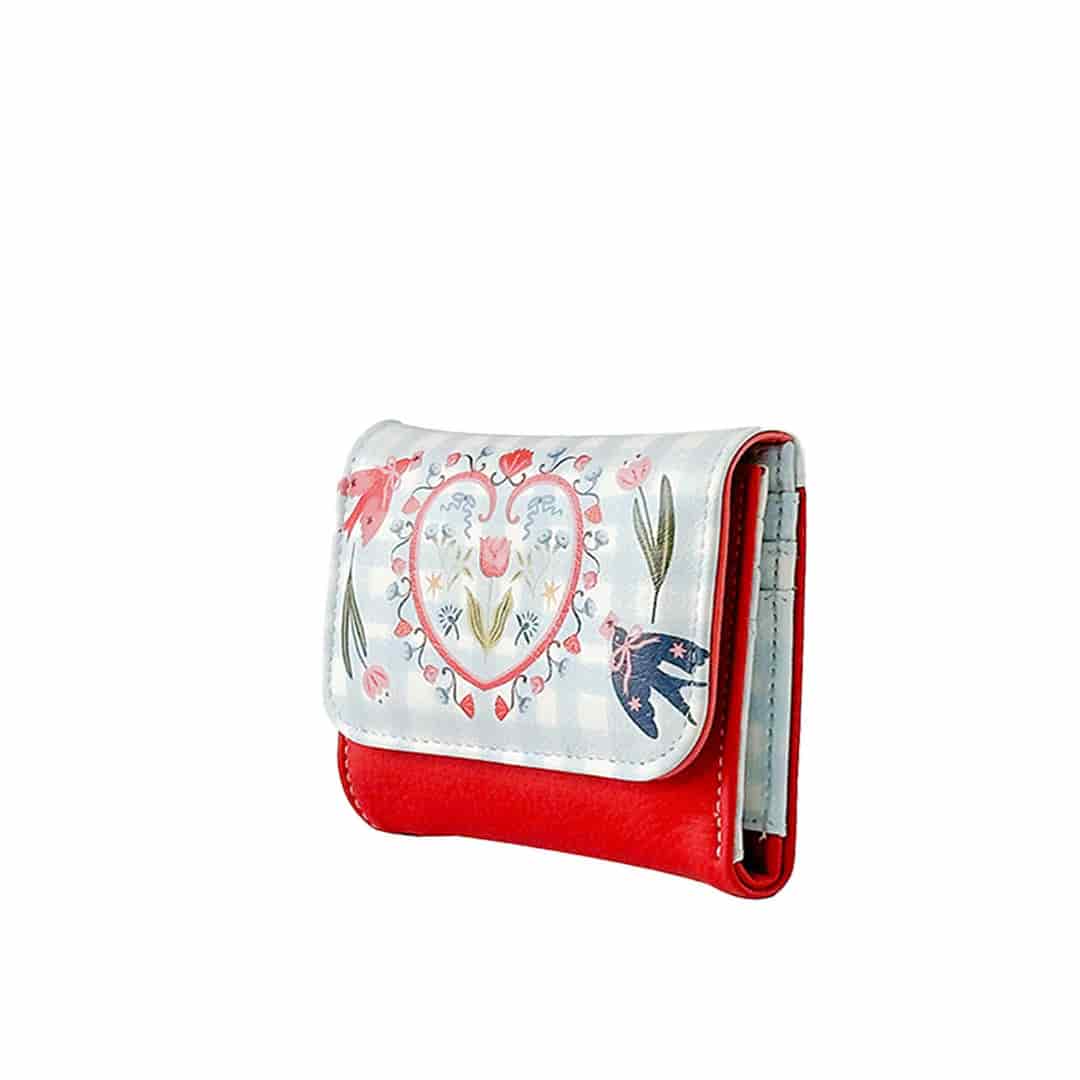 Billetera Para Mujer Italia Rojo Estampada Love Is In The Air - miniatura 3