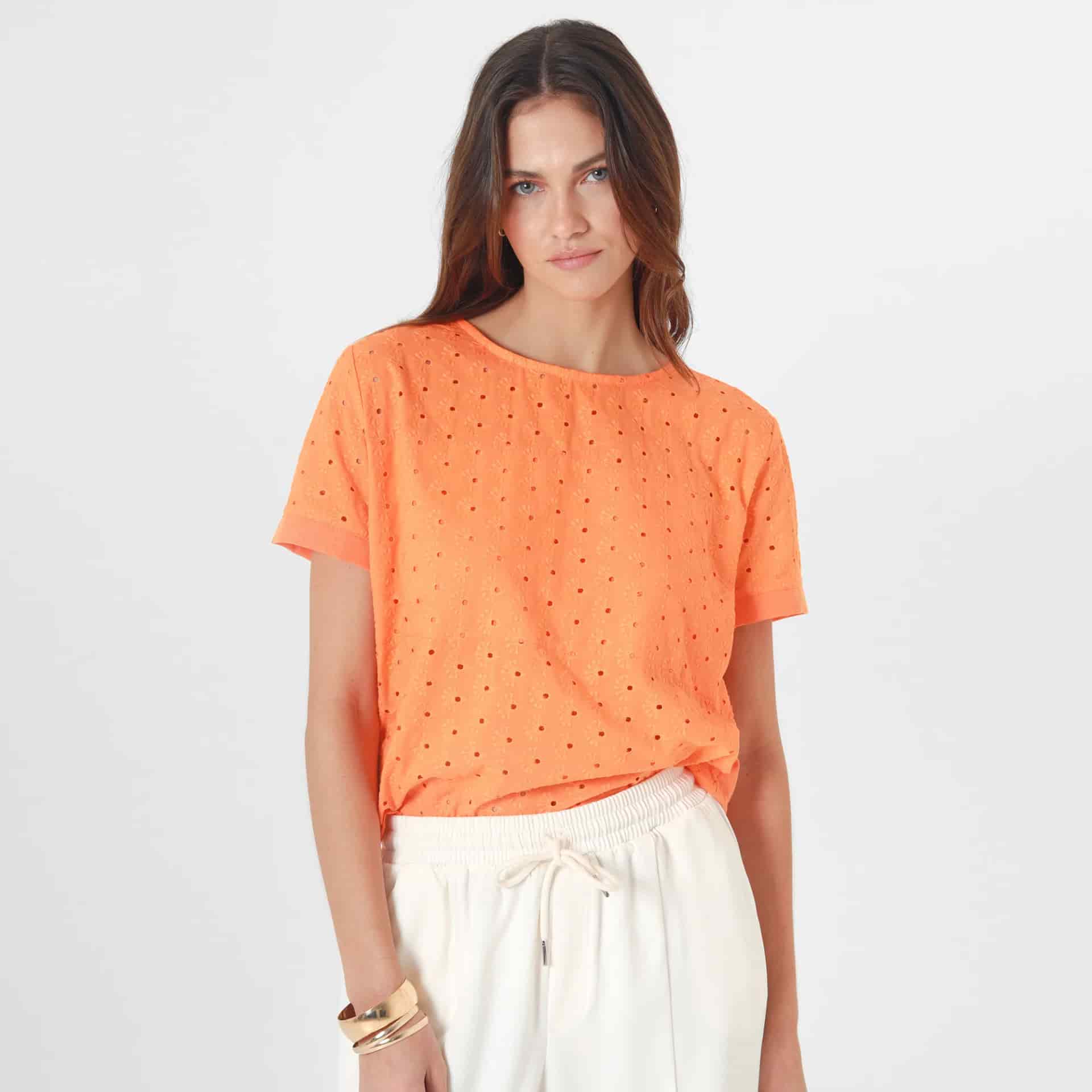 Blusa Cuello Redondo Manga Corta - miniatura 2