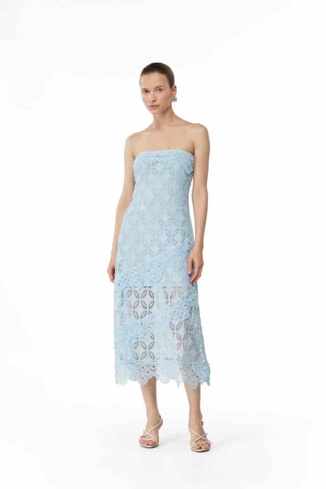 AZURA MIDI DRESS BLUE - miniatura 1