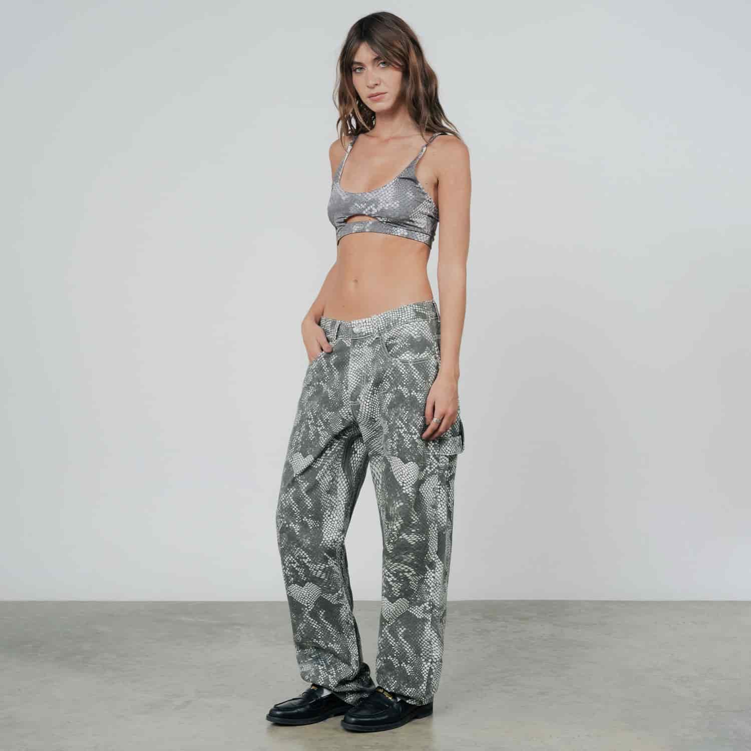 Python Cut-Out Top - Gray - miniatura 6