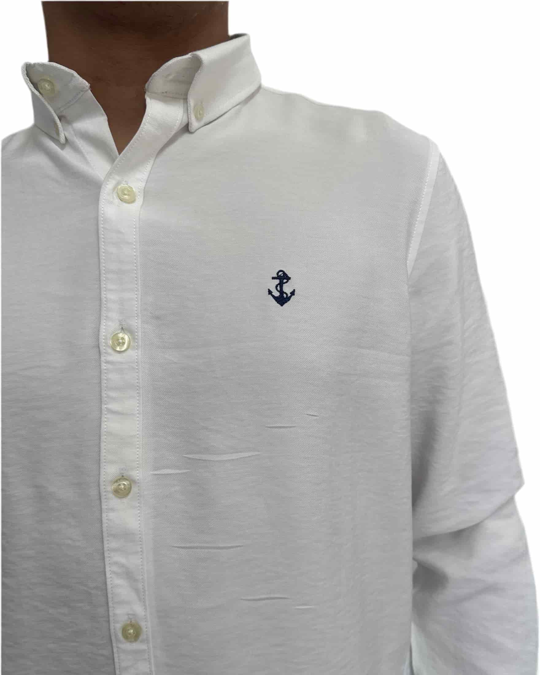 Camisa Blanca en rayón - miniatura 4