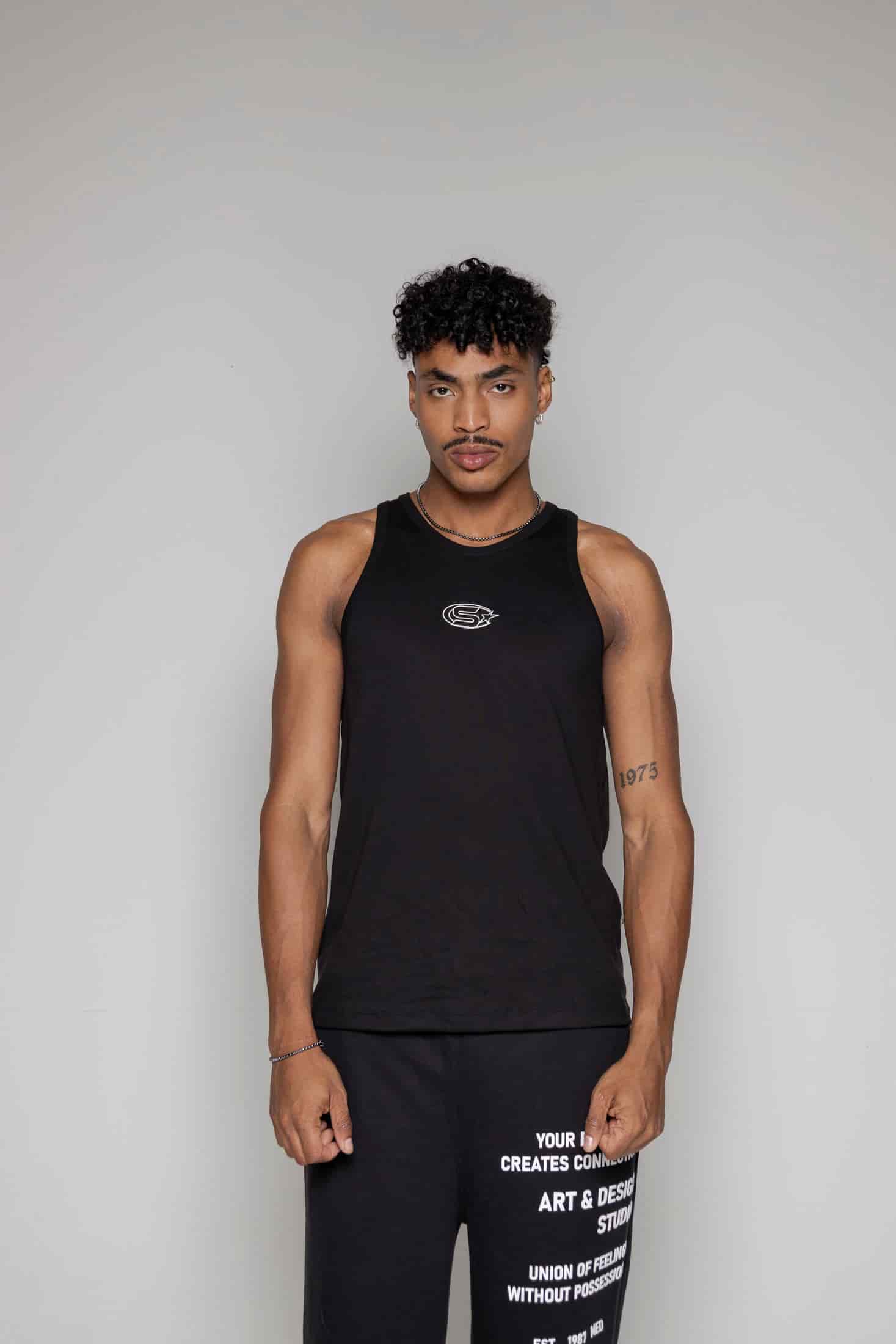 Camisilla Courage Rib-Negra - miniatura 1