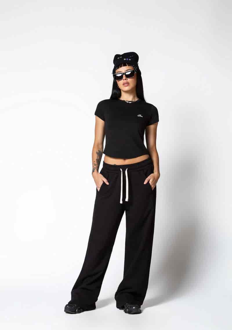 Dopamine black crop top - miniatura 4