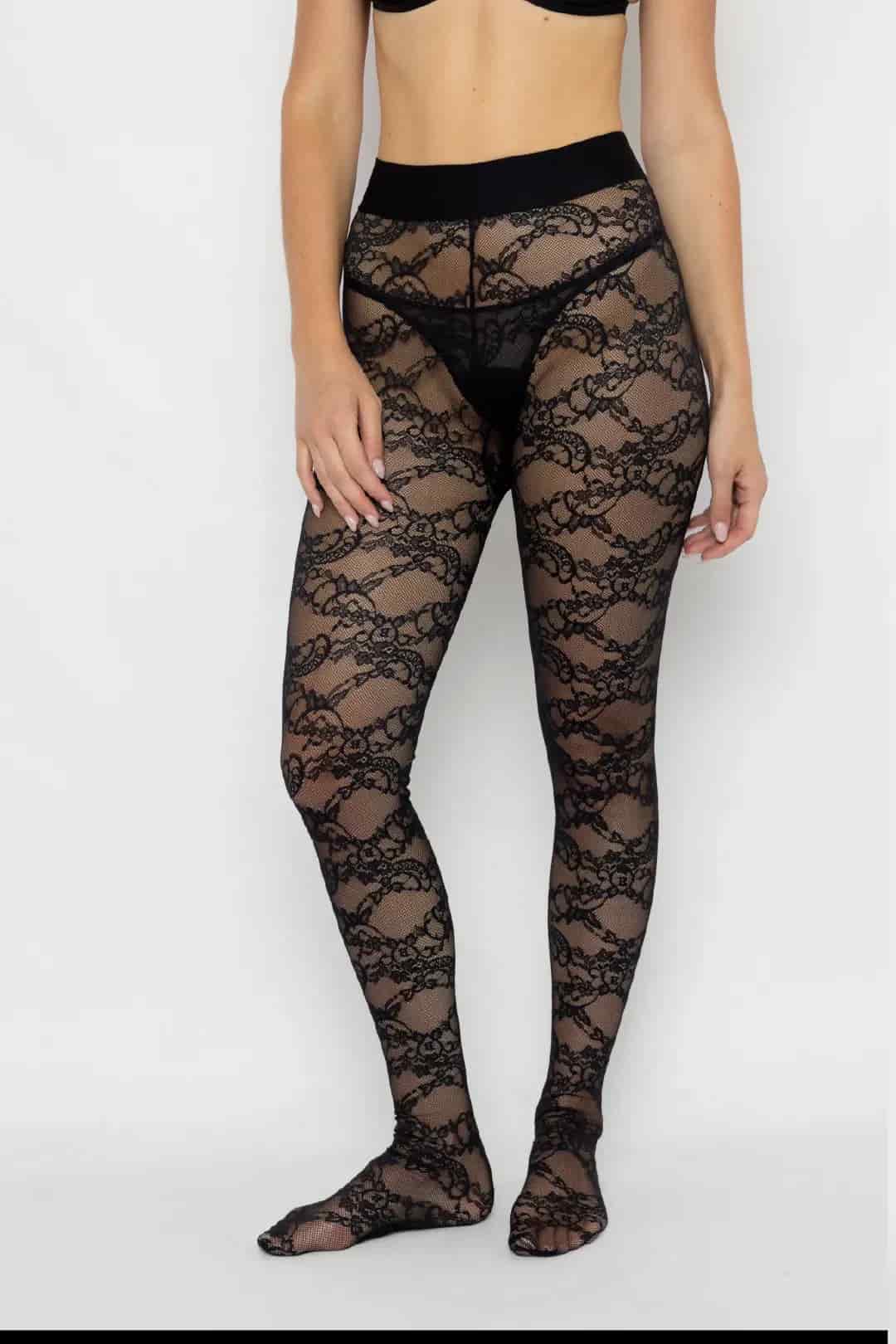MEDIAS PANTALON NINA NEGRO - miniatura 1