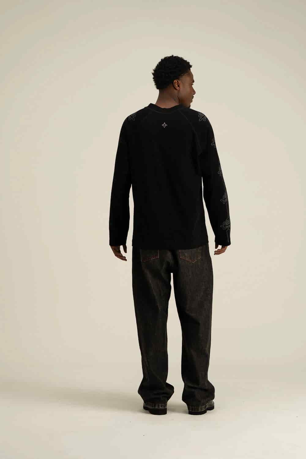 SANCTUS BLACK PULLOVER - miniatura 3