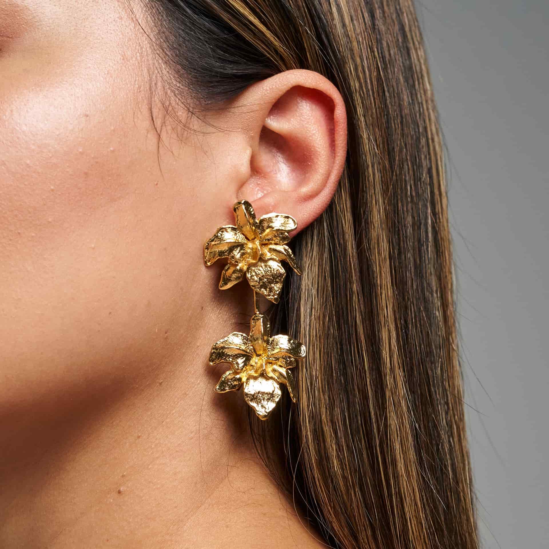 Cattleya Duo Earrings - miniatura 1