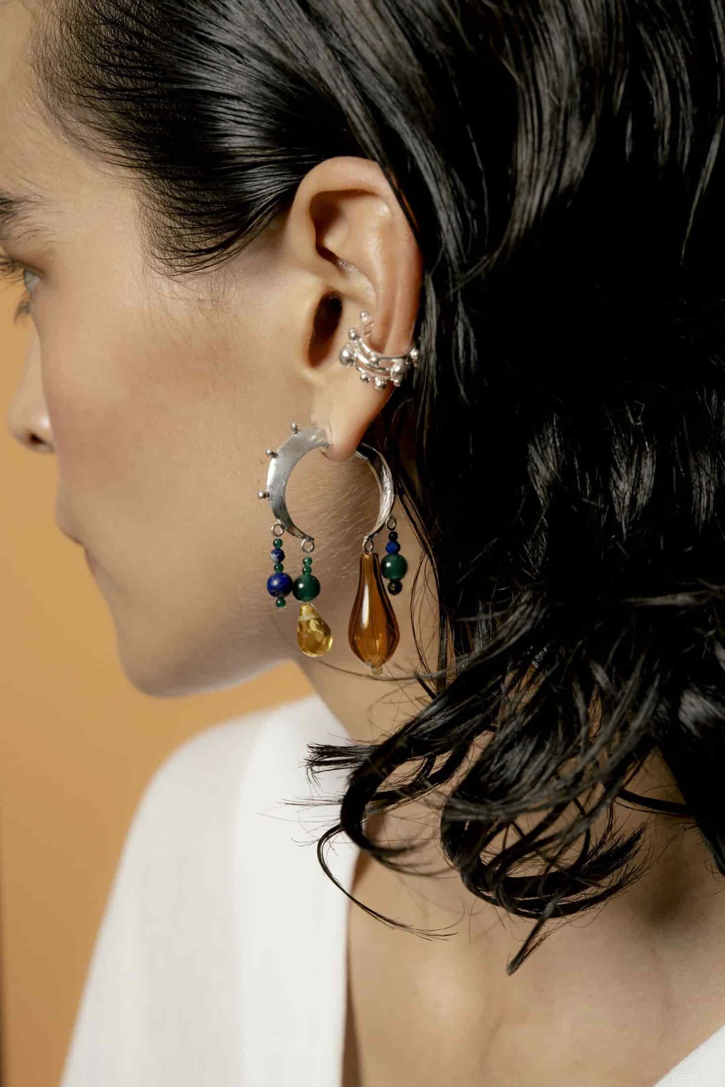 San Goli Ear Cuff Gold - miniatura 3