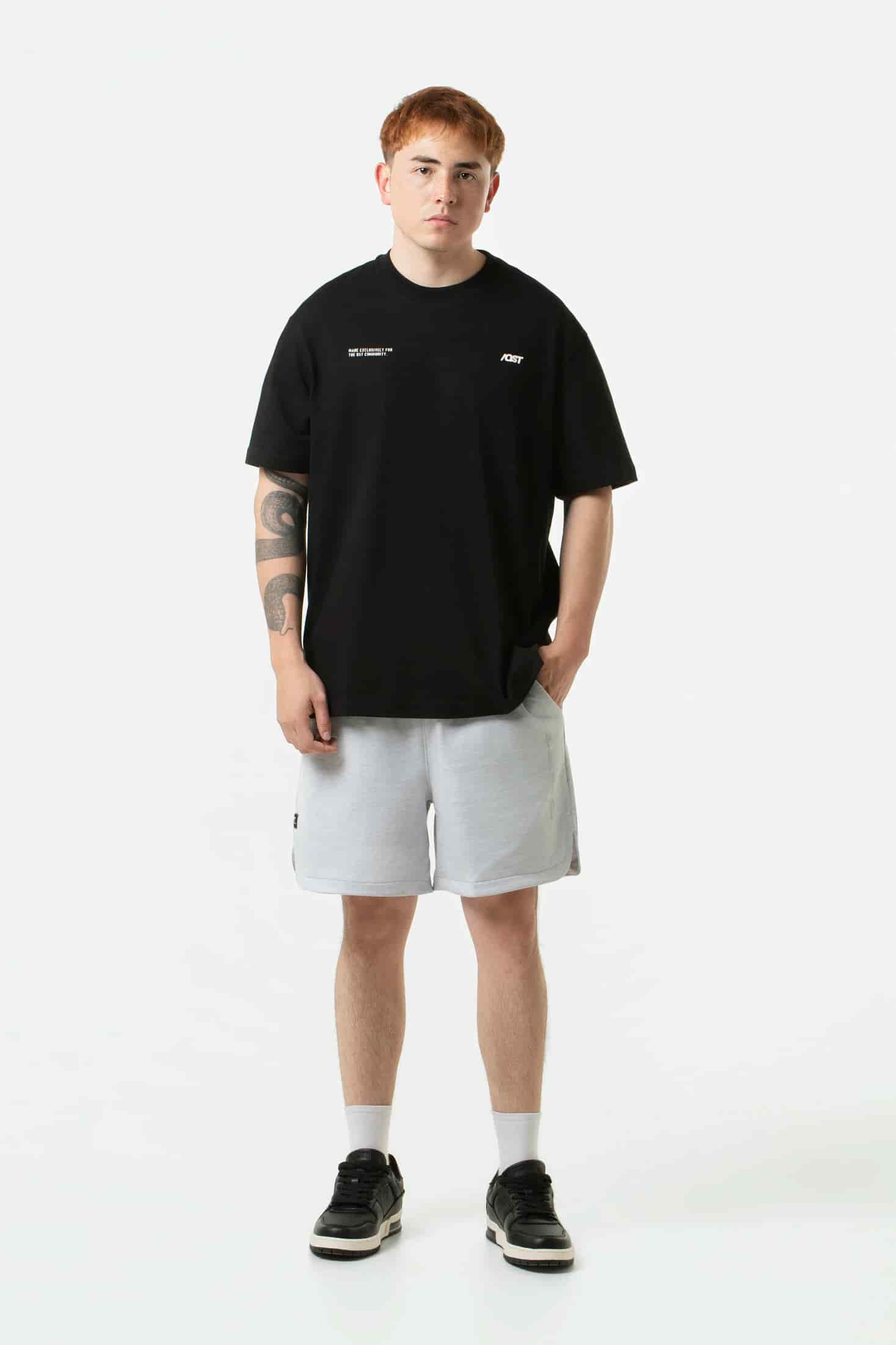 BERMUDA JOGG COLOR GRIS JASPE CLARO - miniatura 5