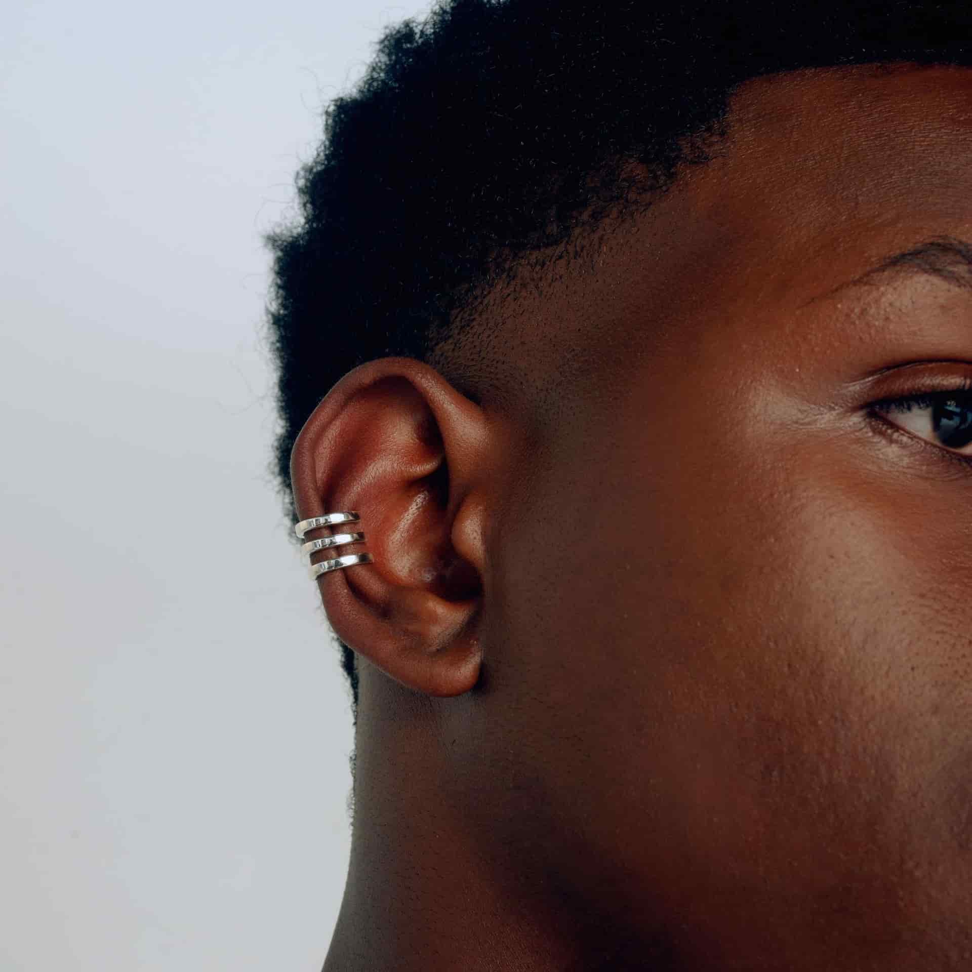 TRIPLE | EARCUFF EN PLATA LEY 925 - miniatura 3