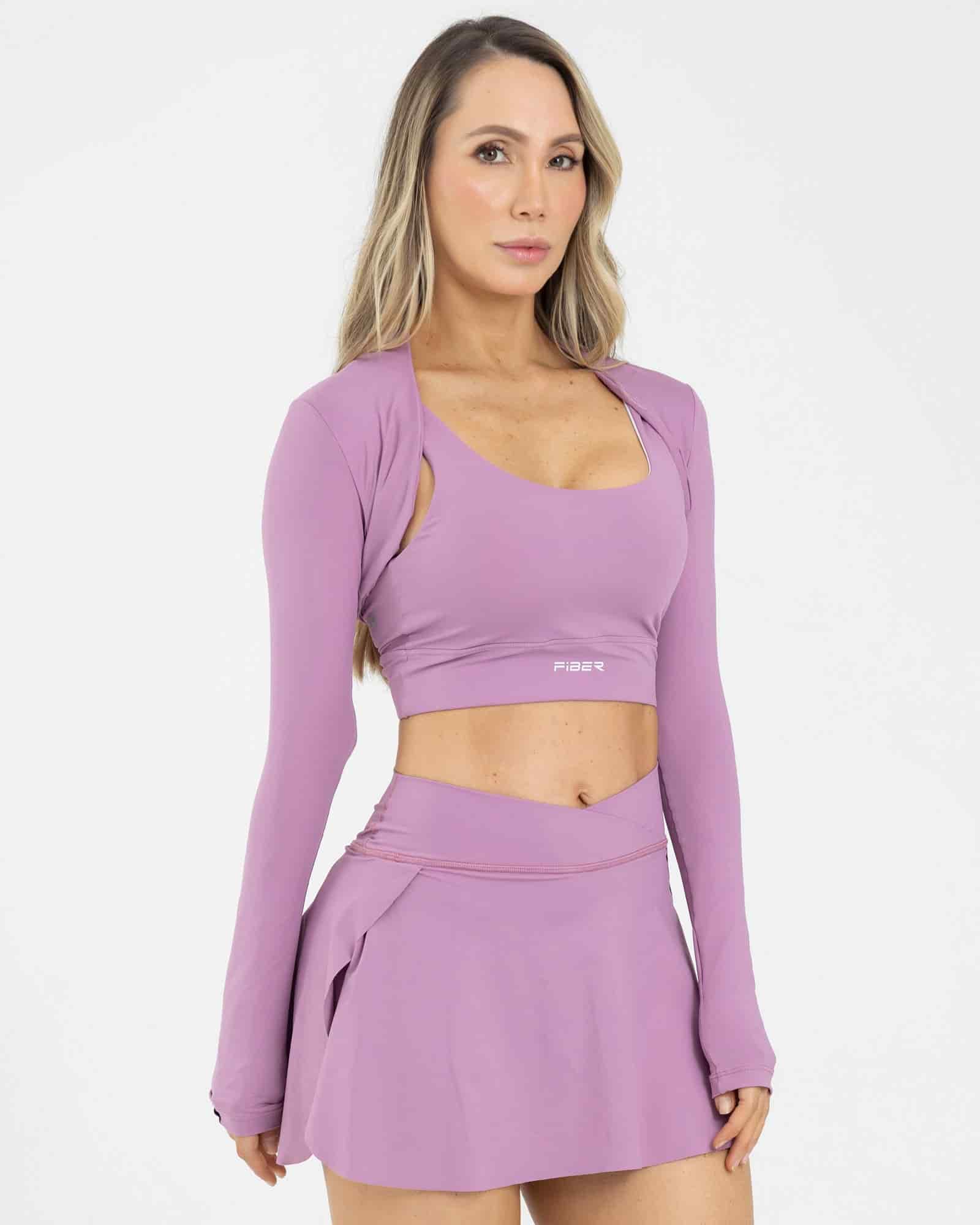 Top complemento layer rosa mouve level up FIBER - miniatura 2