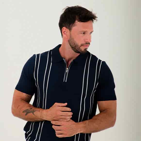 SUETER POLO MODA TEJIDO CON CORREDERA HO - miniatura 2