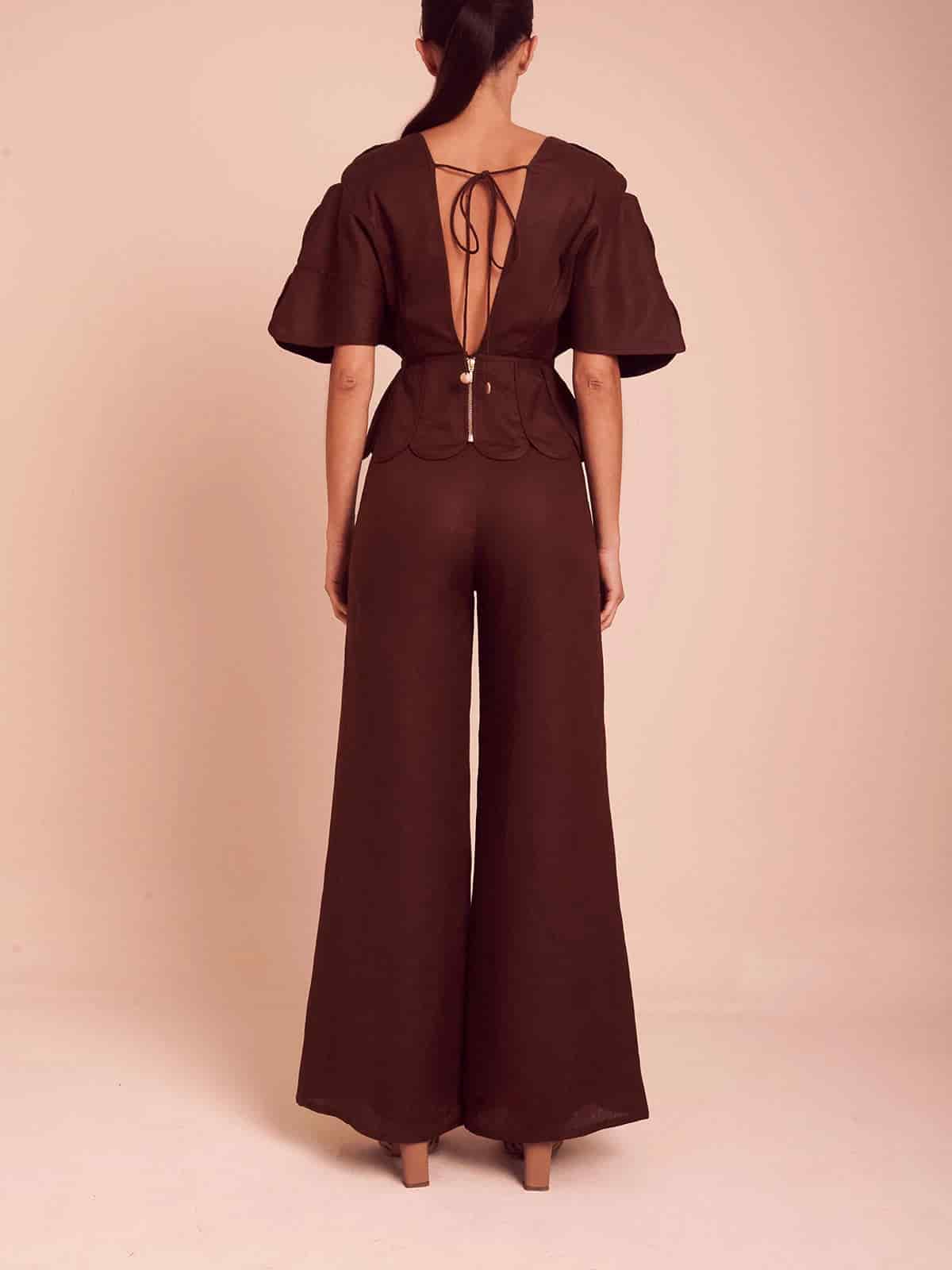 NAMIKA TOP UMBER BROWN - miniatura 3