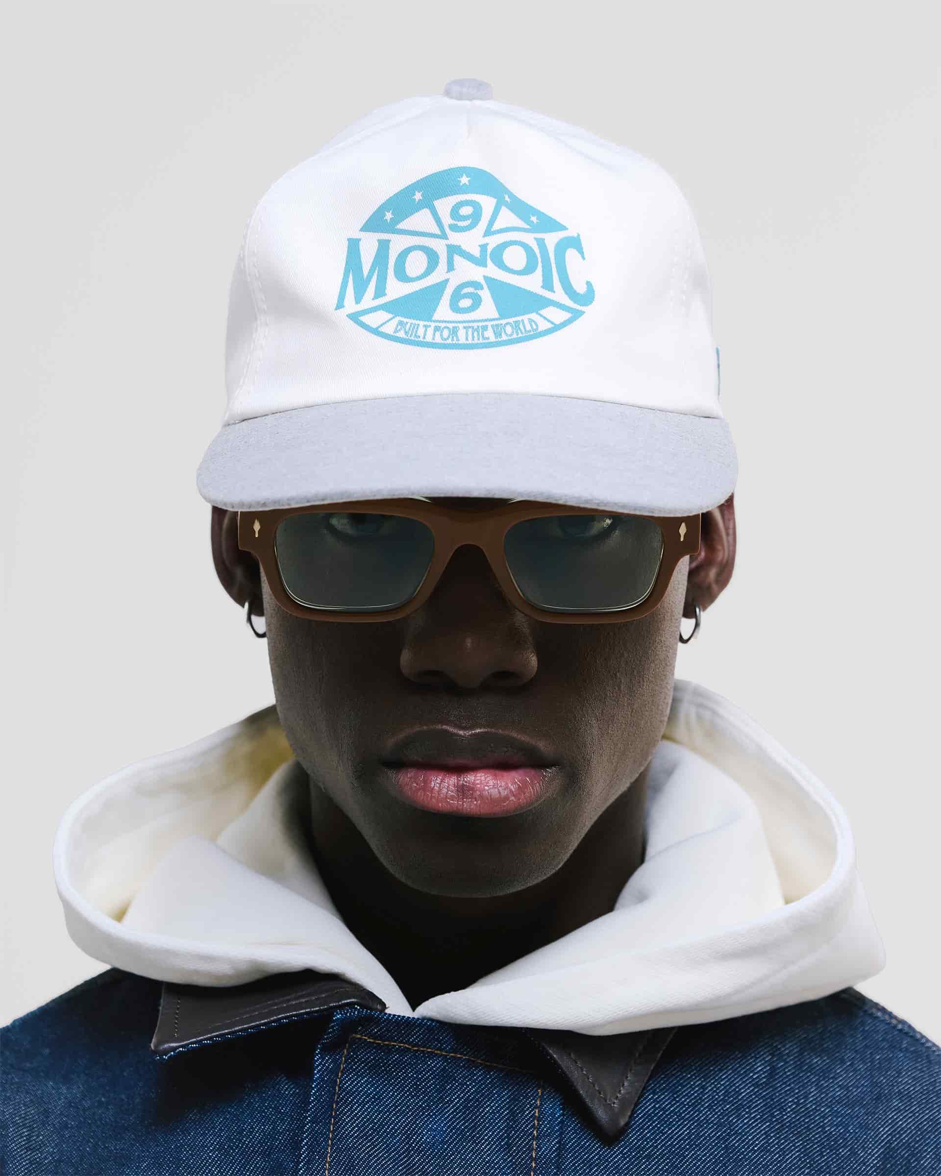 Gorra Compass - Blanco Hueso y Azul Claro - miniatura 2