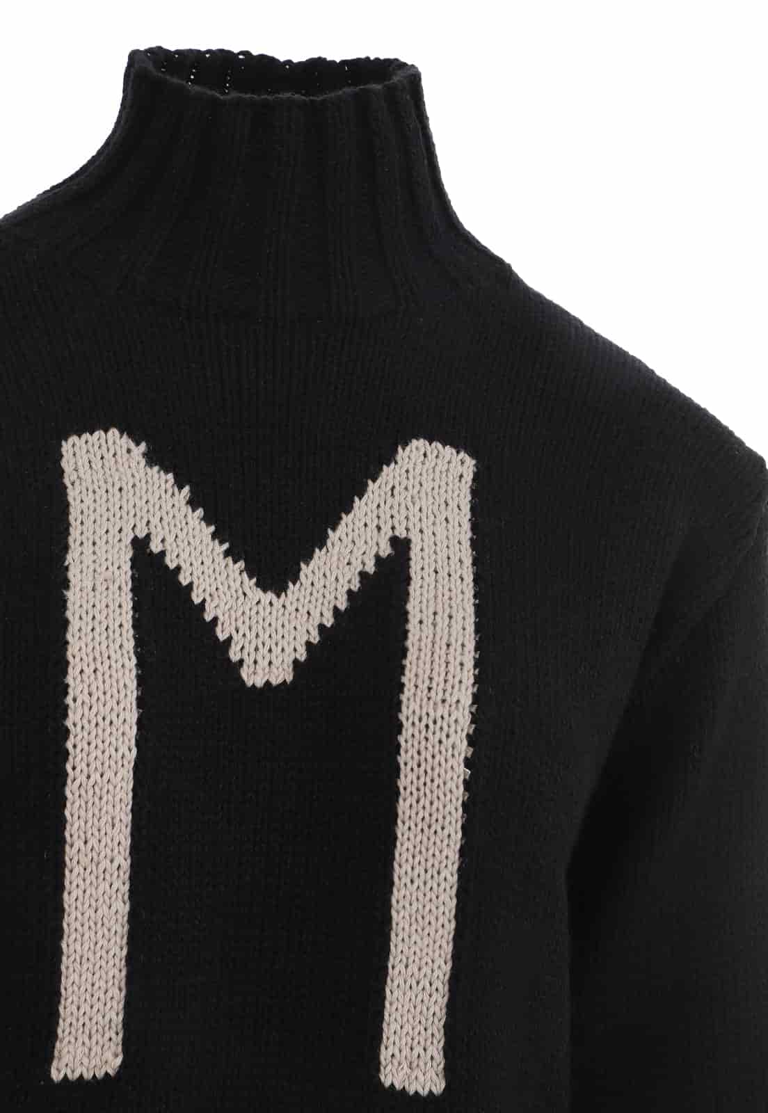 TURTLE NECK LETTER SWEATER - miniatura 5