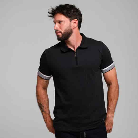 SUETER TIPO POLO MODA HOMBRE - miniatura 9