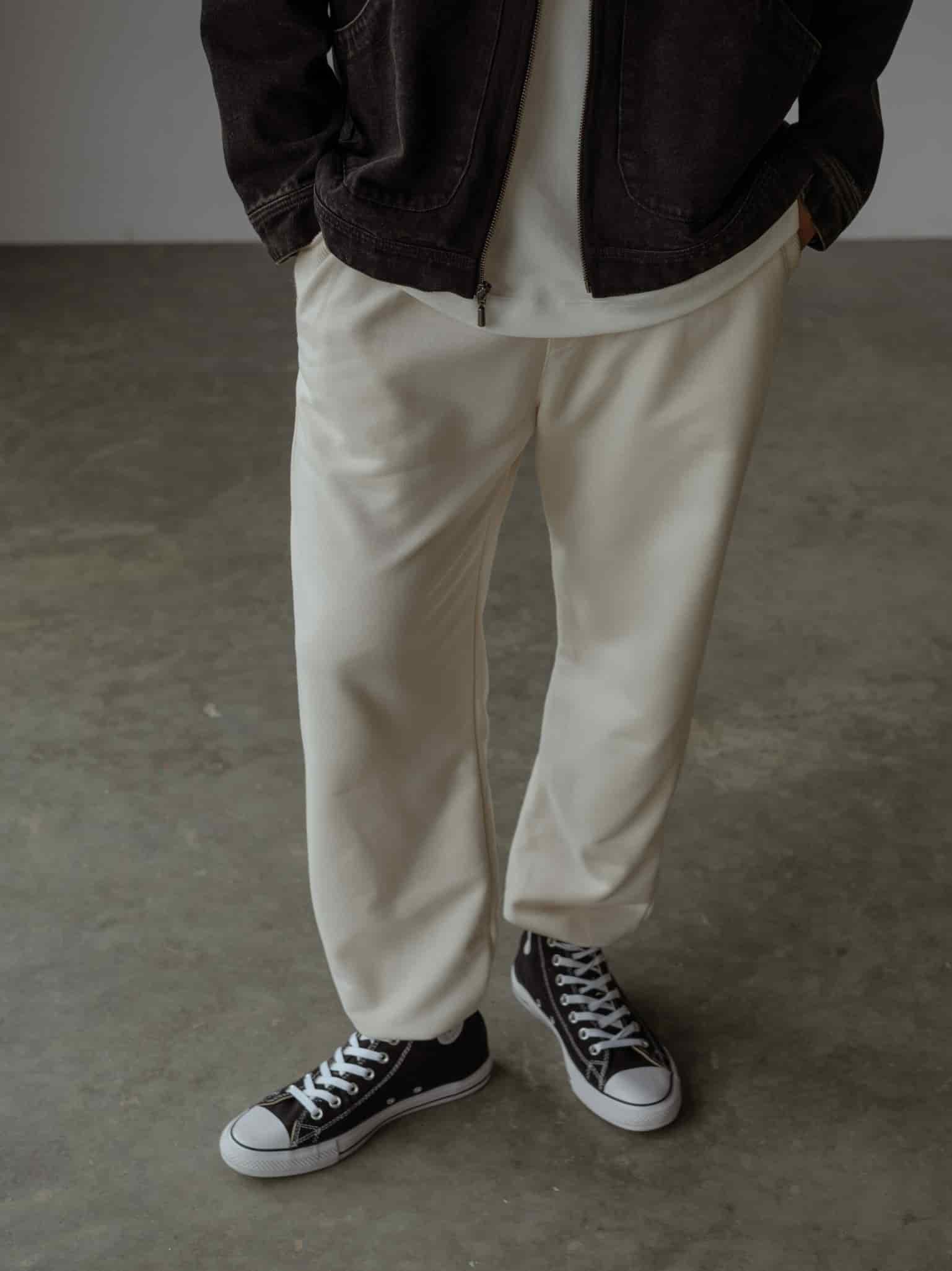 MEN MINIMAL JOGGER - CREAMY - miniatura 1