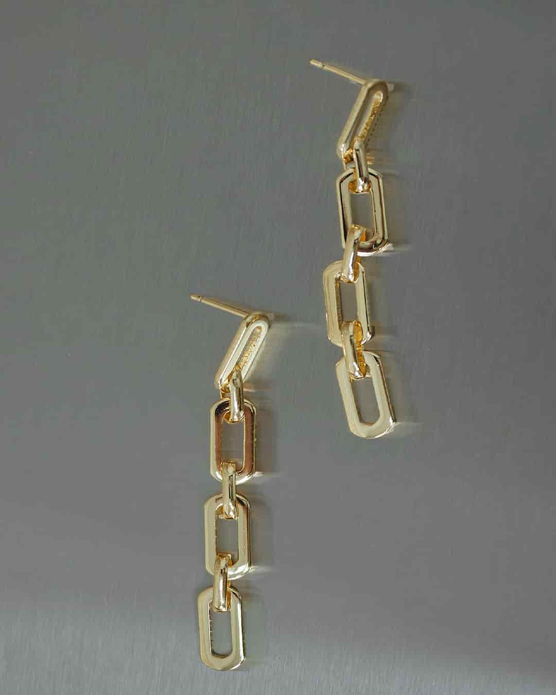 Aretes Eslabones Oro - miniatura 5