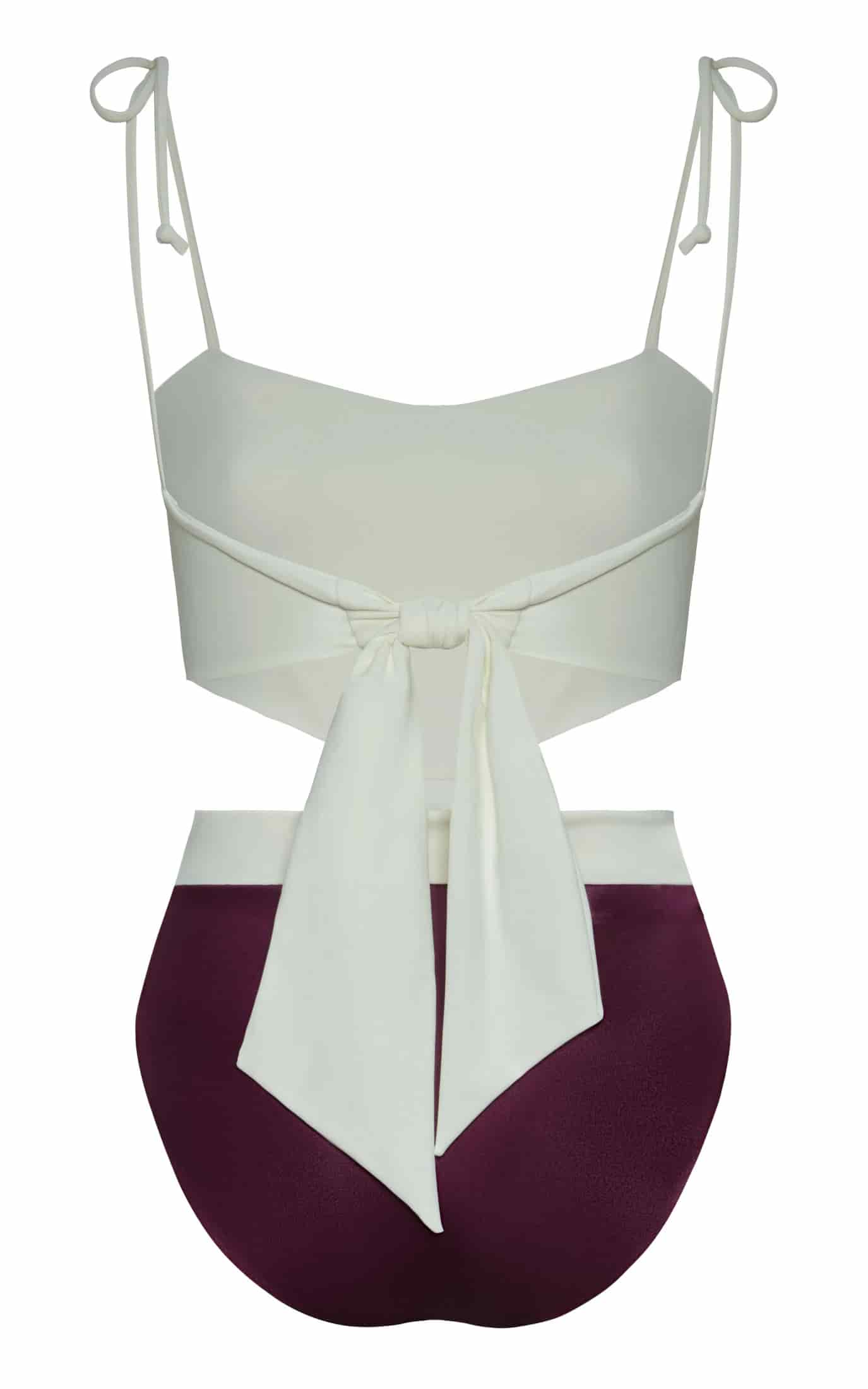 Pestana Embroidered One Piece / Purple - Ivory - miniatura 6