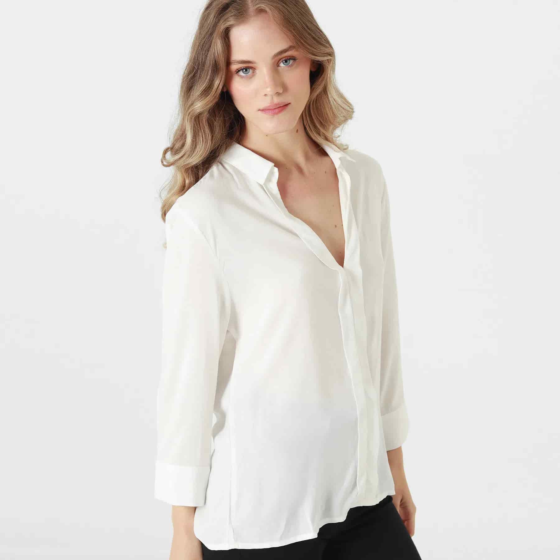 Blusa Cuello V Manga Larga - miniatura 6