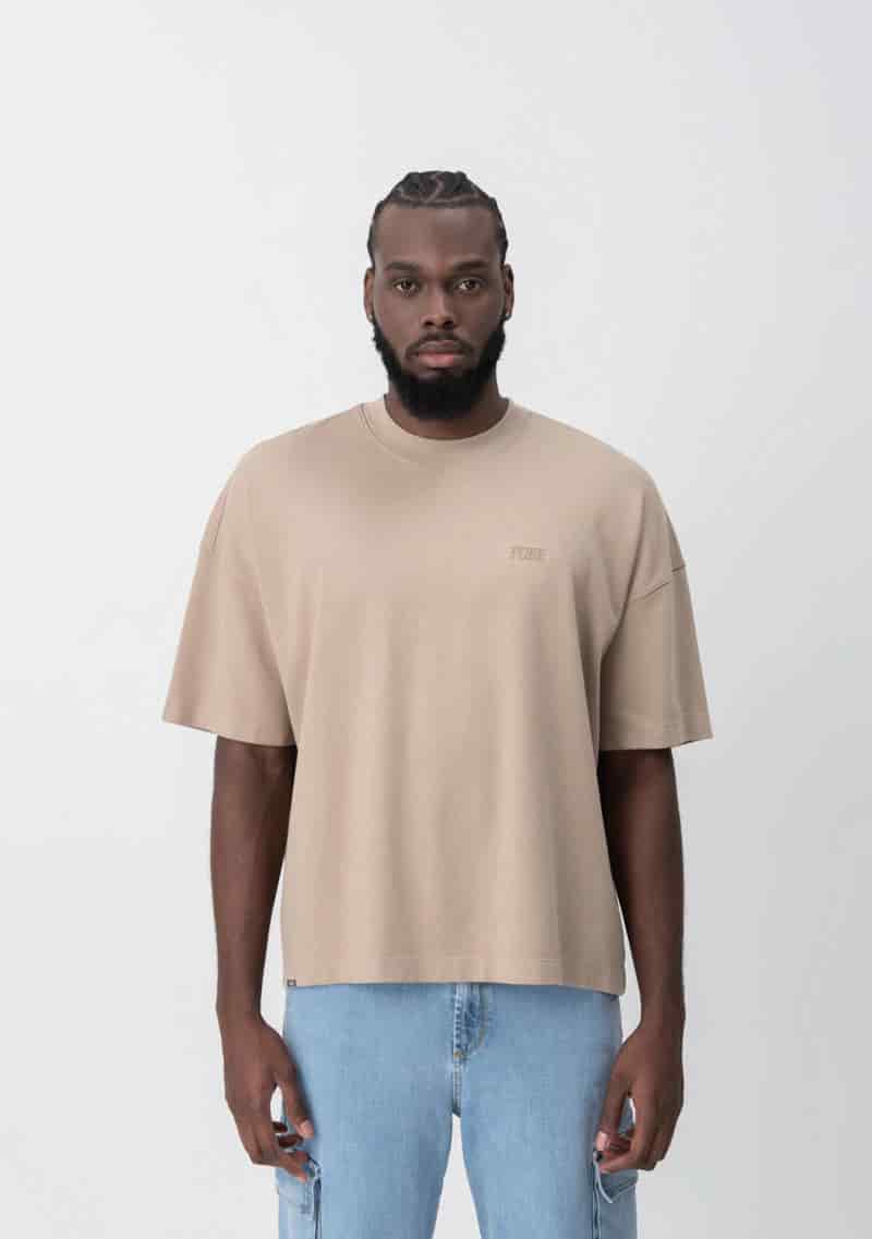Fundamentals brown box fit t-shirt - miniatura 2