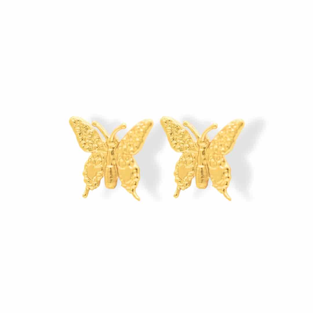Aretes de mariposa mediana - miniatura 1