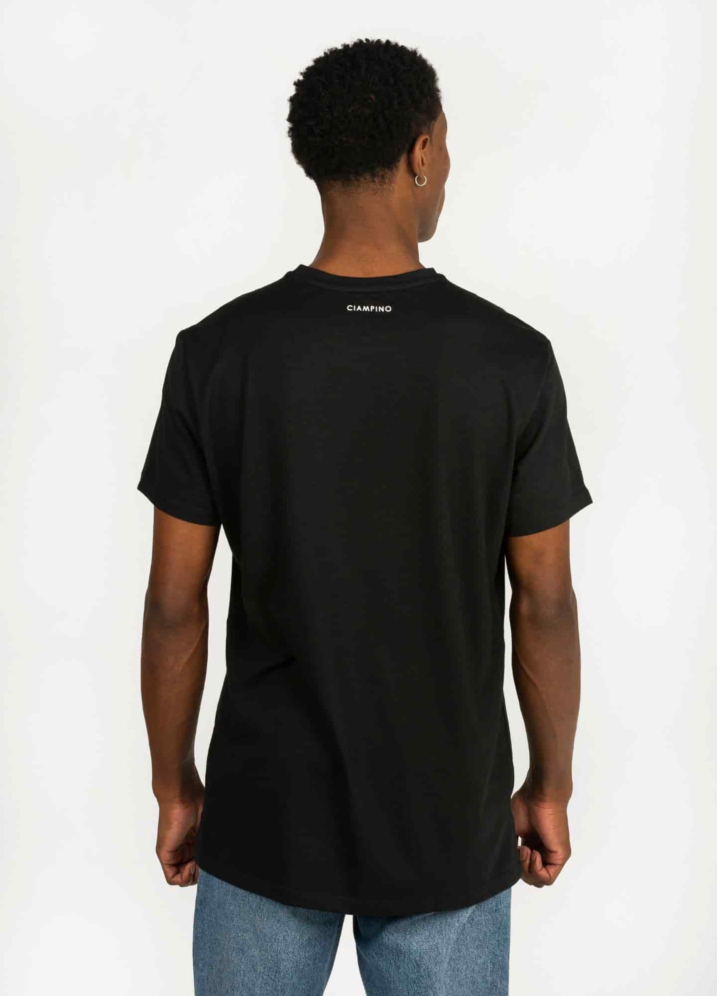 Basic Perezoso Camiseta Regular – Negra - miniatura 2