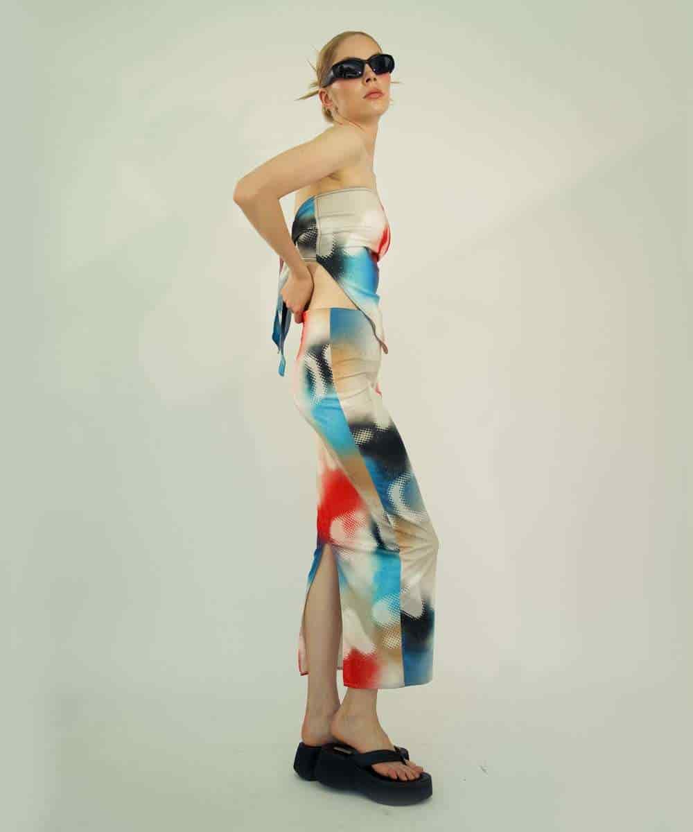 Long Skirt in Grafitti - miniatura 1