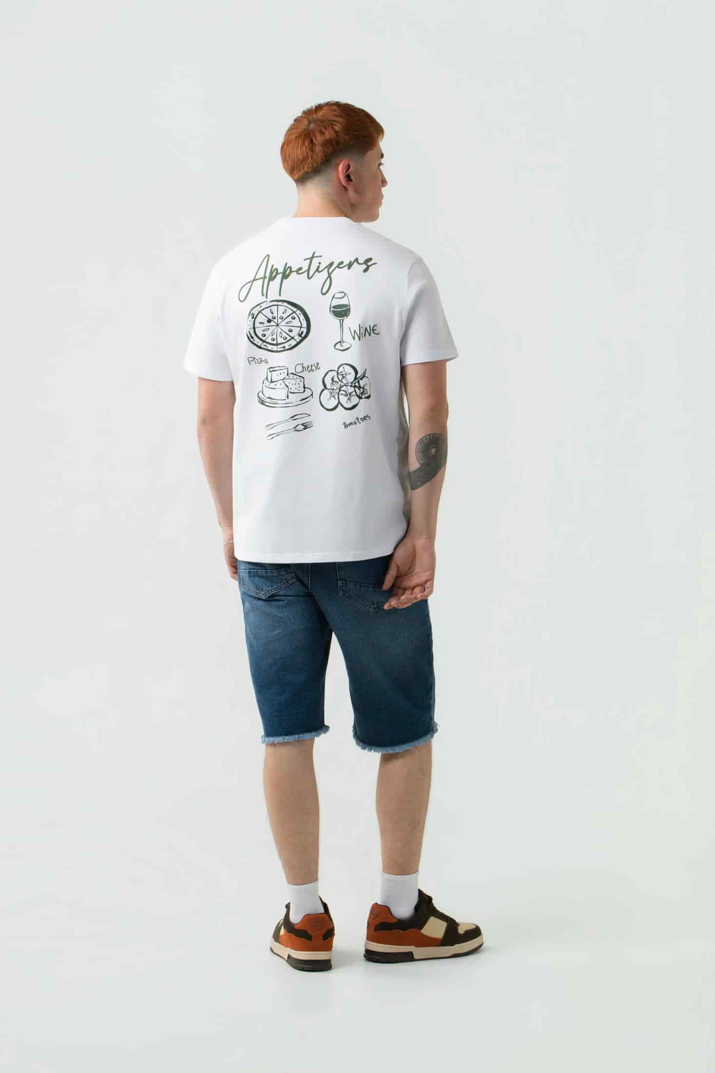 CAMISETA ESPECIAL ESTAMPADO LOCALIZADO COLOR BLANCO BLANCO - miniatura 5