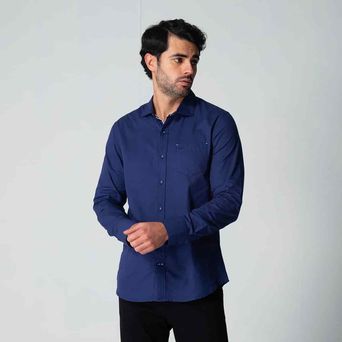 Camisa Formal Unicolor Turpiales - miniatura 1