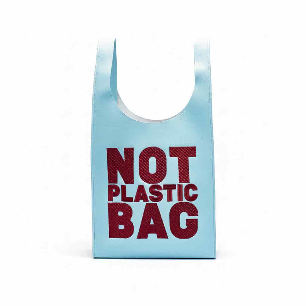 PLASTIC BAG midi - Celeste fresco x ciruela - miniatura 1