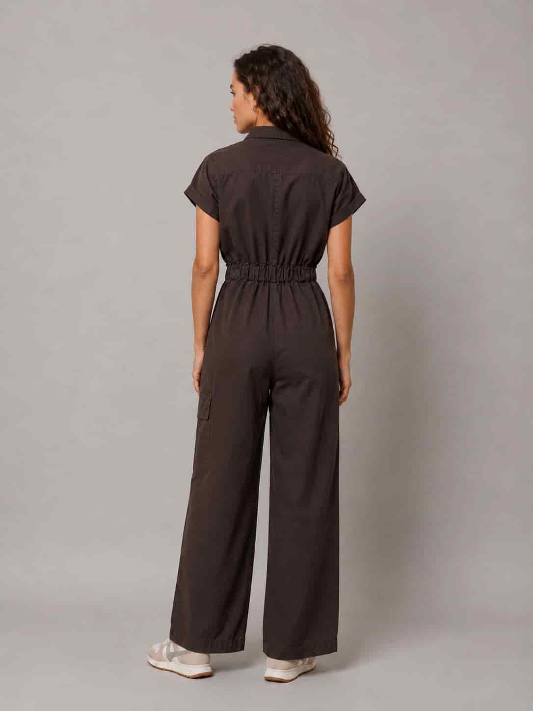 Organic Cotton Cargo Jumpsuit - miniatura 11
