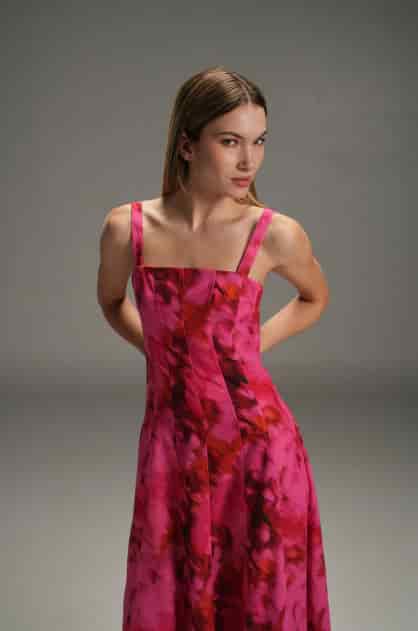 MARDI LOLA LINEN LONG DRESS - miniatura 2