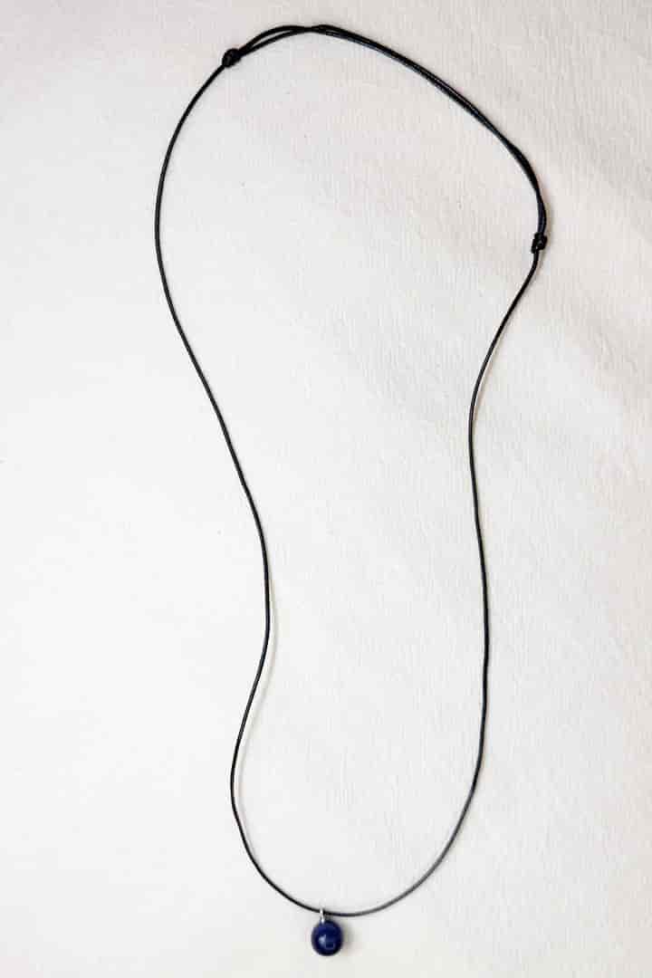 Collar cuerda lapislázuli - miniatura 4
