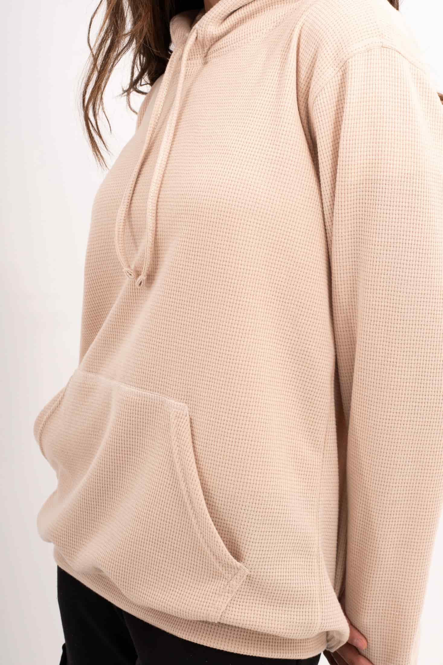 HOODIE BEIGE UNISEX- BÁSICO - miniatura 7