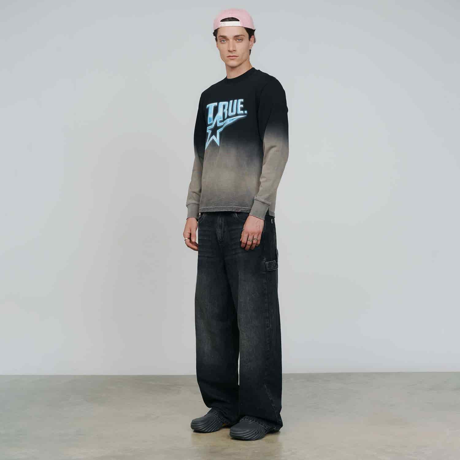 Chrome Long Sleeve Tee - Black/White - miniatura 5
