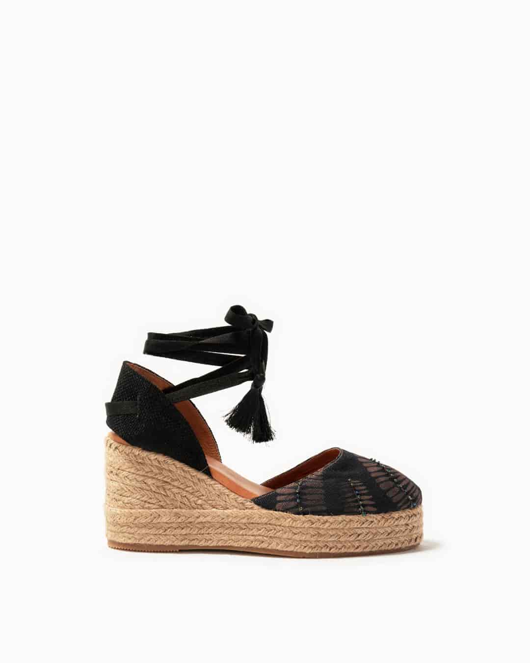 Silvia Cobos Palmar Espadrille Negro - miniatura 1