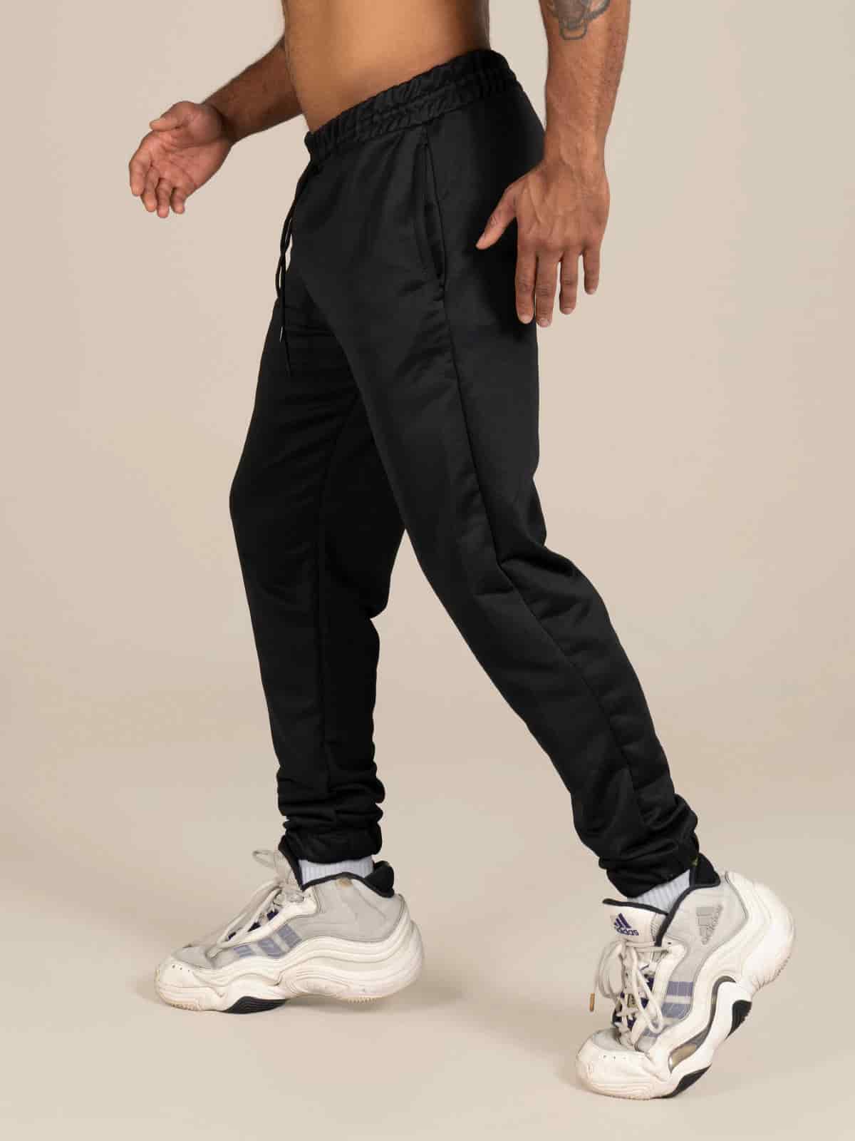 Jogger elastico unisex negro - miniatura 3