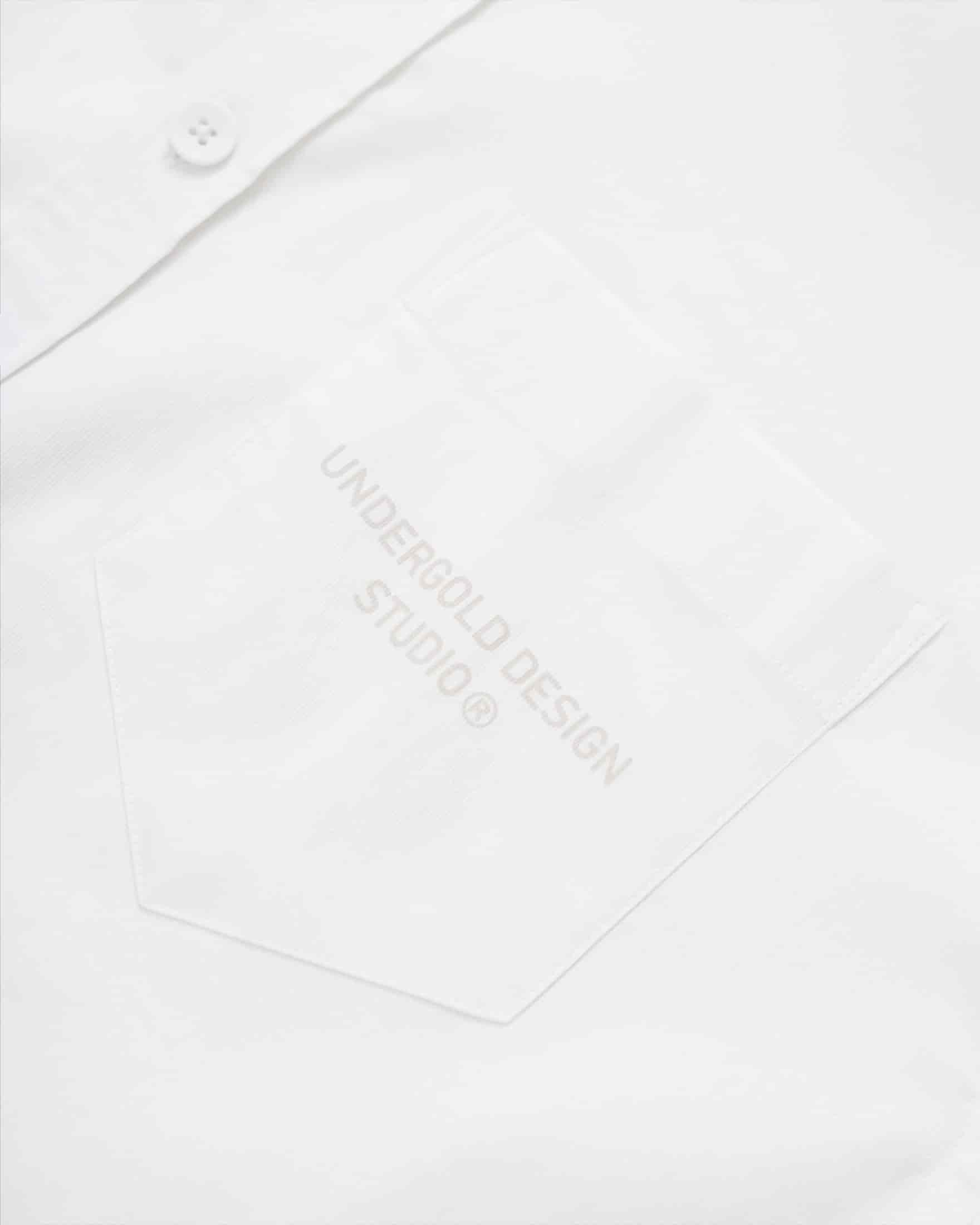 Basics Undergold Design Studio Long Sleeve Boxy Shirt Bone - miniatura 14