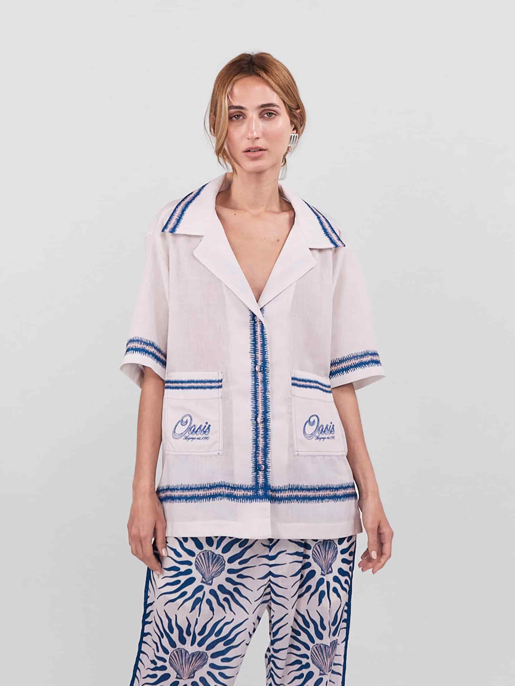 Blouse Oasis - Azul - miniatura 1