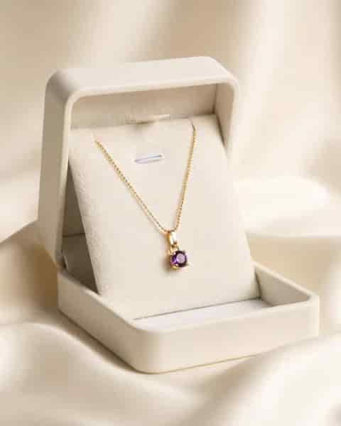Cadena Punto de Luz Zafiro Oro 18k - miniatura 2